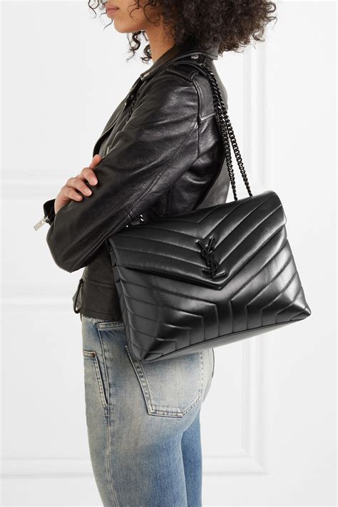 ysl quilted backpack|saint laurent quilted shoulder bag.